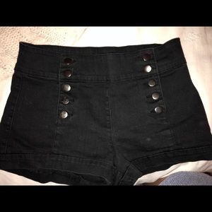 Black sailor shorts